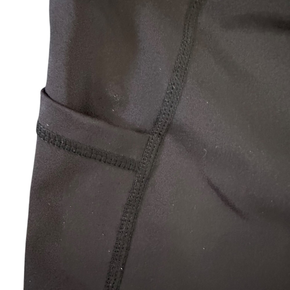 AVA Athletic Shorts High Waist Yoga Workout Pocket Bike Shorts Black - Picture 7 of 12
